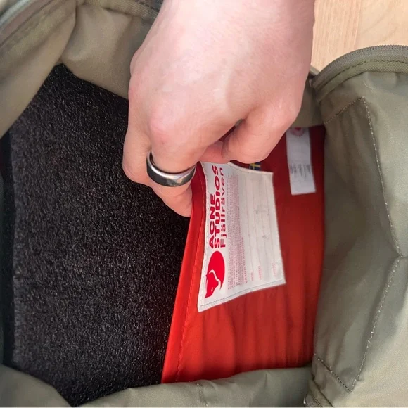 Limited Acne Studios x Fjallraven Kanken backpack, Olive Green - Picture 4 of 11